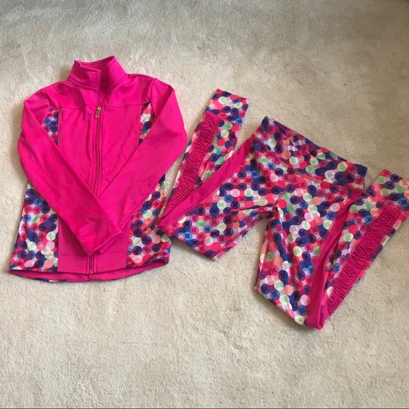 Champion Other - Champion pink dot girls workout set medium 7/8